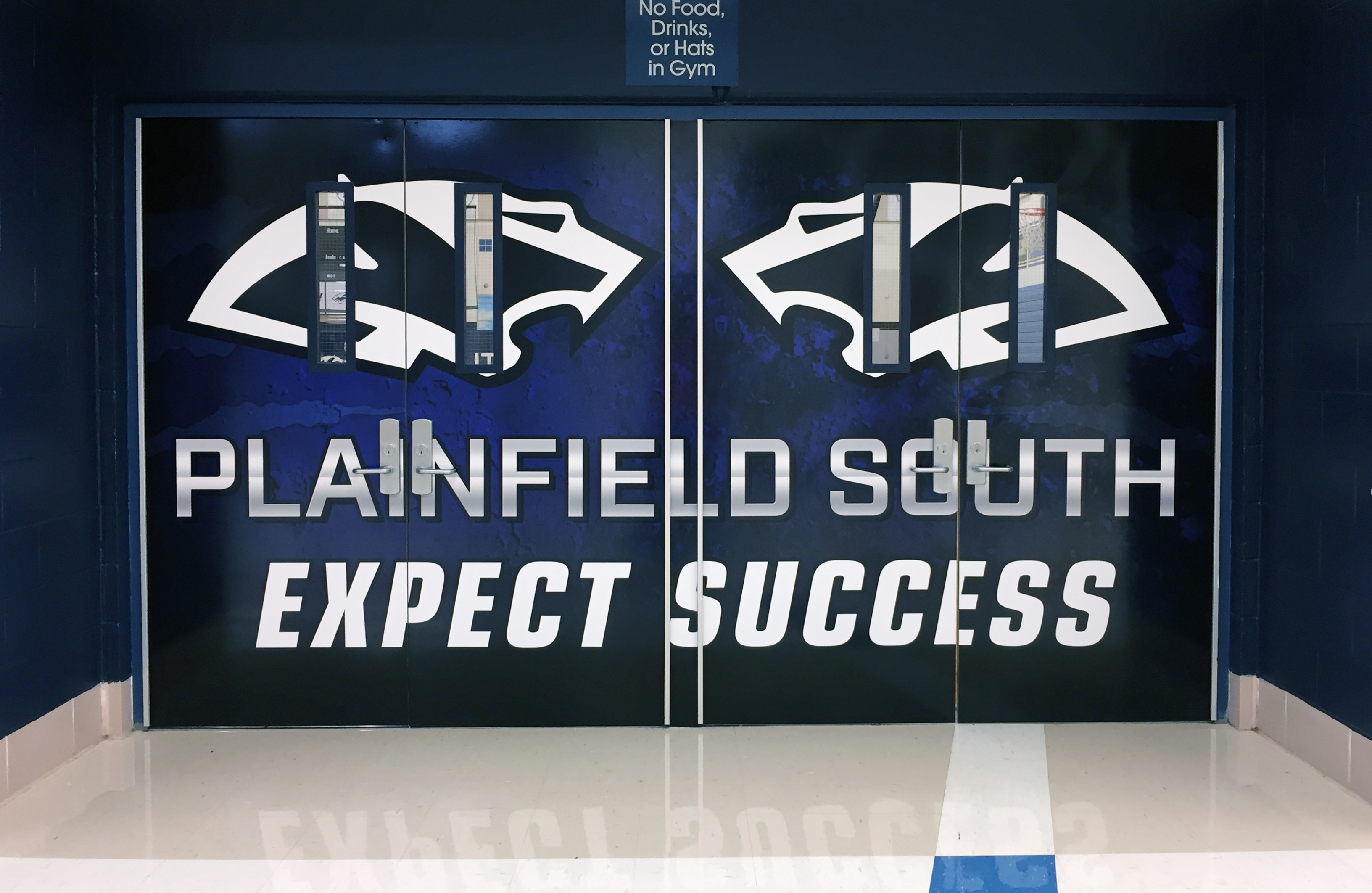 Plainfield South quad doors wrap