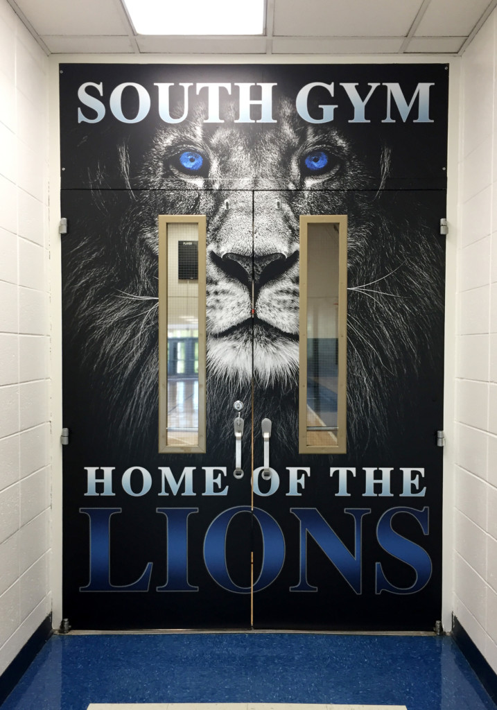 Lisle High School Gym Doors Advanced Imaging, Inc.