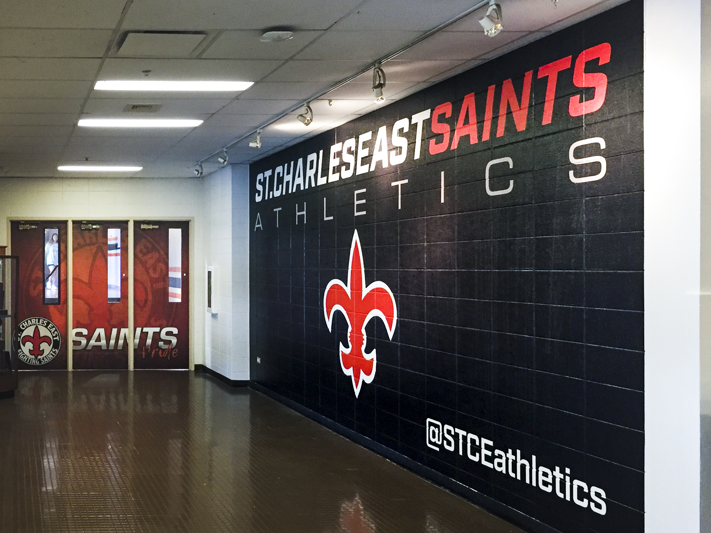 St. Charles East High School wall mural